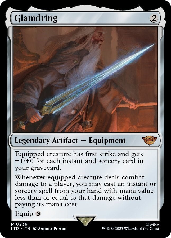 Image for Glamdring (Universes Beyond: The Lord of the Rings: Tales of Middle-earth) (239) - Magic: The Gathering