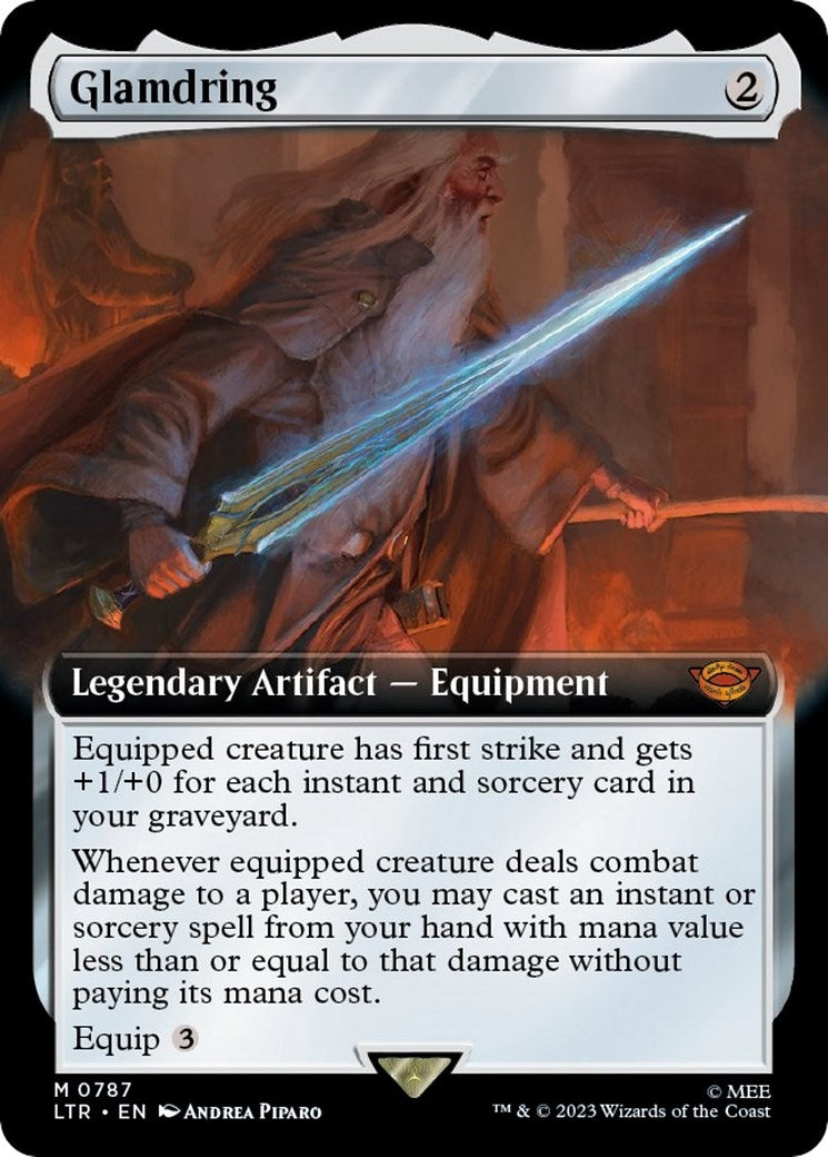 Image for Glamdring (Extended Art) (Surge Foil) (Universes Beyond: The Lord of the Rings: Tales of Middle-earth) (787) - Magic: The Gathering