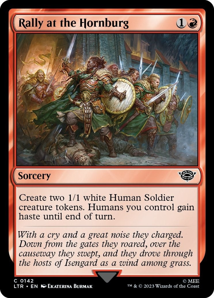 Image for Rally at the Hornburg (Universes Beyond: The Lord of the Rings: Tales of Middle-earth) (142) - Magic: The Gathering