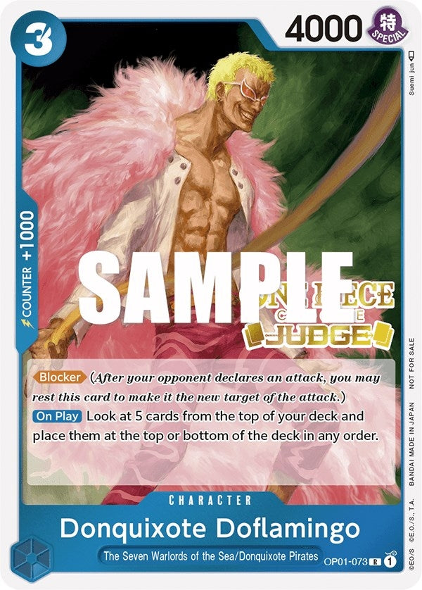 Image for Donquixote Doflamingo (Judge) (One Piece Promotion Cards) (OP01-073) - One Piece Card Game