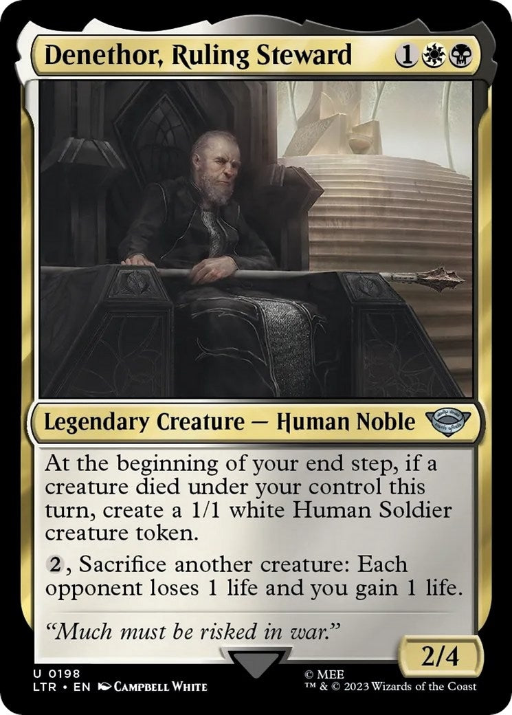 Image for Denethor, Ruling Steward (Universes Beyond: The Lord of the Rings: Tales of Middle-earth) (198) - Magic: The Gathering