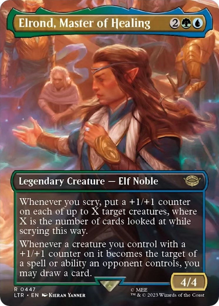 Image for Elrond, Master of Healing (Borderless) (Universes Beyond: The Lord of the Rings: Tales of Middle-earth) (447) - Magic: The Gathering
