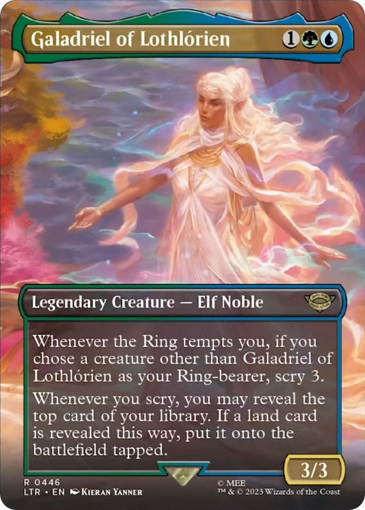 Image for Galadriel of Lothlorien (Borderless) (Universes Beyond: The Lord of the Rings: Tales of Middle-earth) (446) - Magic: The Gathering