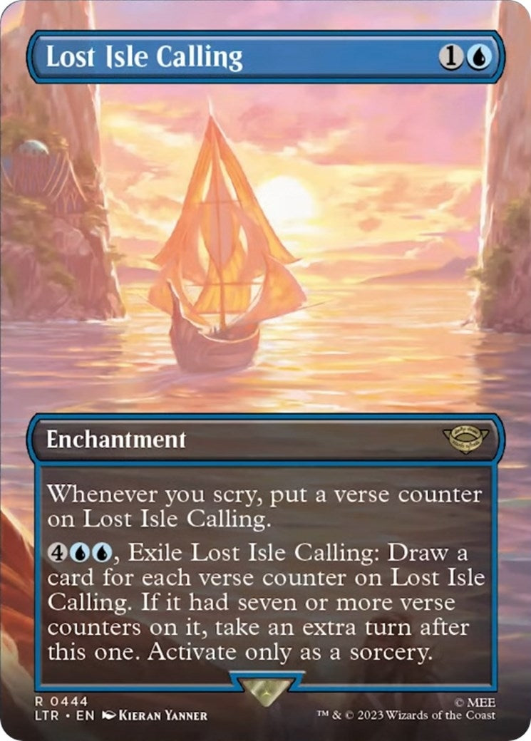 Image for Lost Isle Calling (Borderless) (Universes Beyond: The Lord of the Rings: Tales of Middle-earth) (444) - Magic: The Gathering