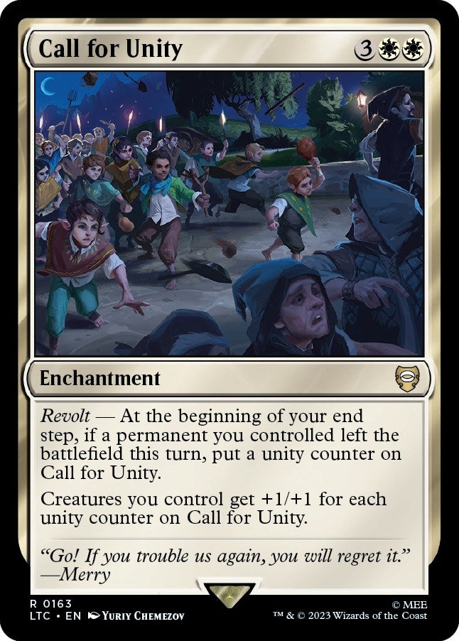 Image for Call for Unity (Commander: The Lord of the Rings: Tales of Middle-earth) (163) - Magic: The Gathering