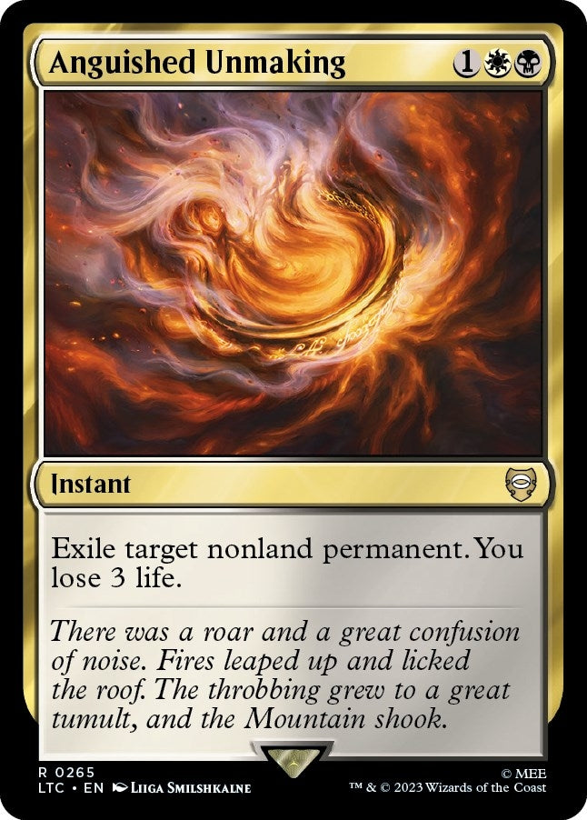 Image for Anguished Unmaking (Commander: The Lord of the Rings: Tales of Middle-earth) (265) - Magic: The Gathering