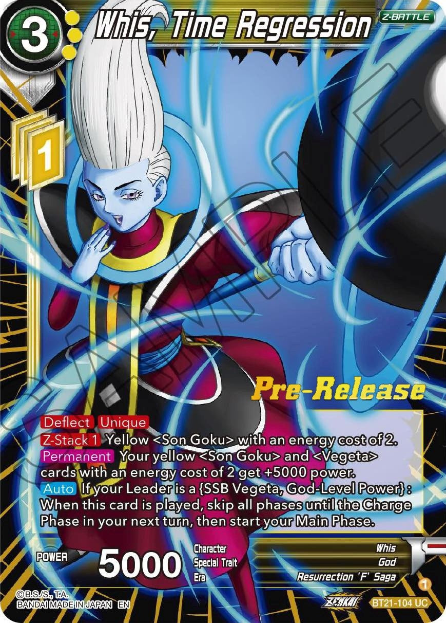 Image for Whis, Time Regression (Wild Resurgence Pre-Release Cards) (BT21-104) - Dragon Ball Super: Masters