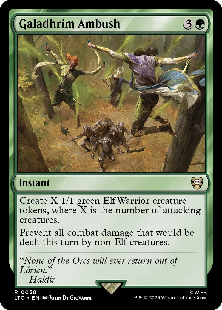 Image for Galadhrim Ambush (Commander: The Lord of the Rings: Tales of Middle-earth) (38) - Magic: The Gathering