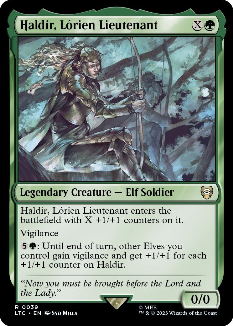 Image for Haldir, Lorien Lieutenant (Commander: The Lord of the Rings: Tales of Middle-earth) (39) - Magic: The Gathering