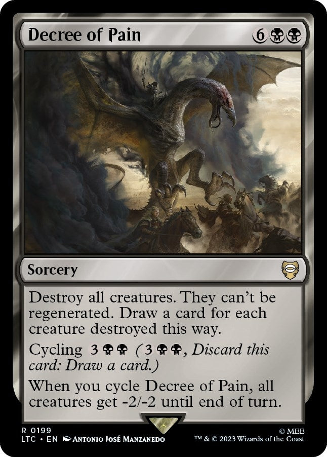 Image for Decree of Pain (Commander: The Lord of the Rings: Tales of Middle-earth) (199) - Magic: The Gathering
