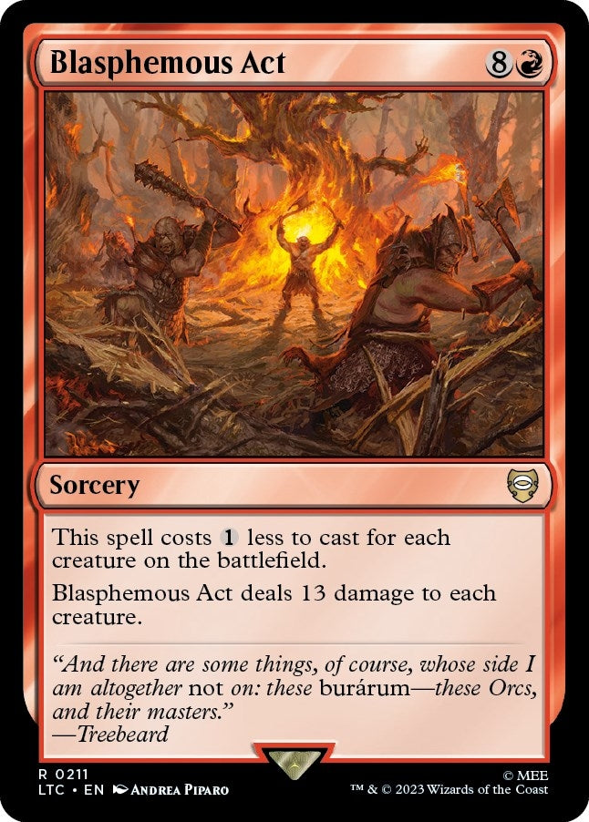 Image for Blasphemous Act (Commander: The Lord of the Rings: Tales of Middle-earth) (211) - Magic: The Gathering