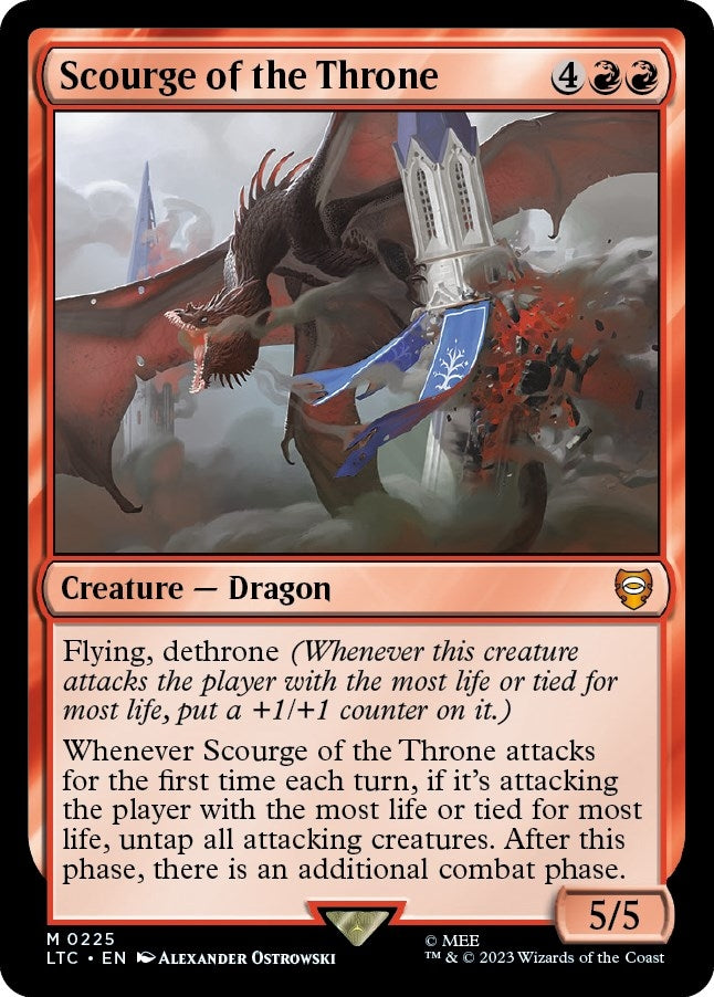 Image for Scourge of the Throne (Commander: The Lord of the Rings: Tales of Middle-earth) (225) - Magic: The Gathering