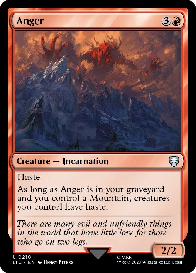 Image for Anger (Commander: The Lord of the Rings: Tales of Middle-earth) (210) - Magic: The Gathering