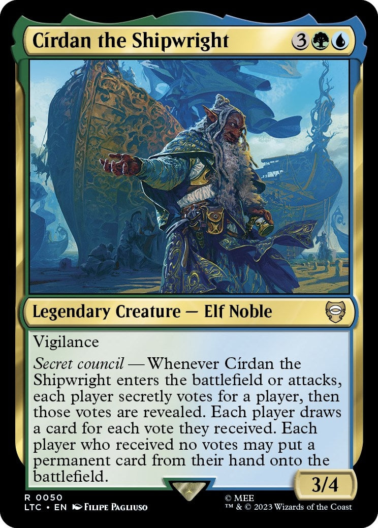 Image for Cirdan the Shipwright (Commander: The Lord of the Rings: Tales of Middle-earth) (50) - Magic: The Gathering