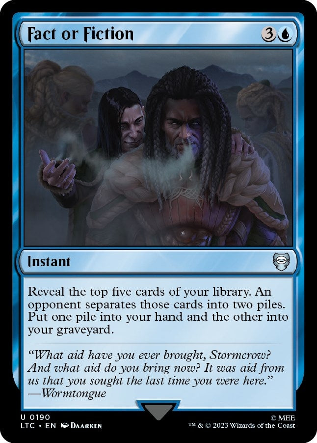 Image for Fact or Fiction (Commander: The Lord of the Rings: Tales of Middle-earth) (190) - Magic: The Gathering