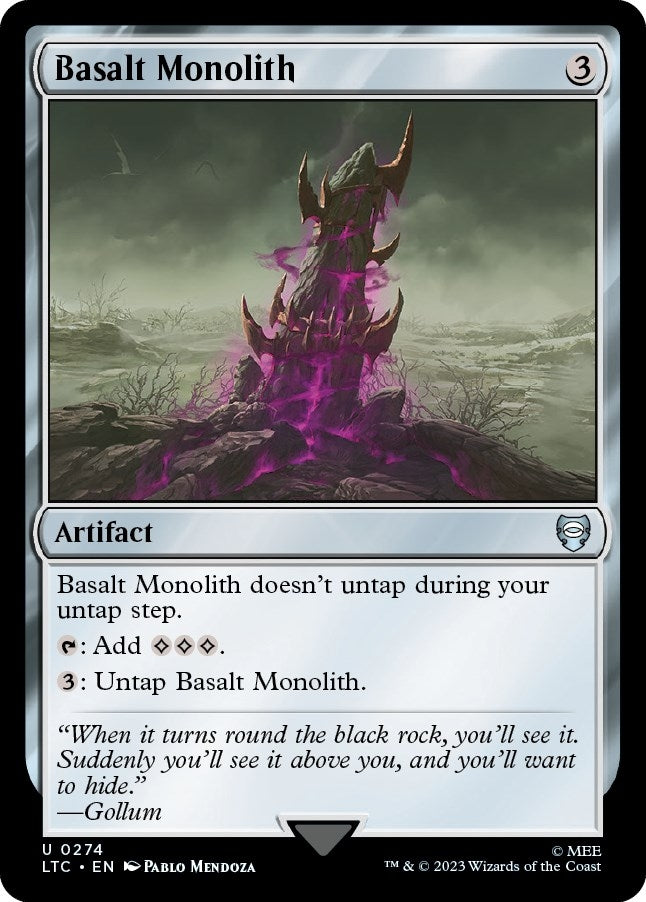 Image for Basalt Monolith (Commander: The Lord of the Rings: Tales of Middle-earth) (274) - Magic: The Gathering