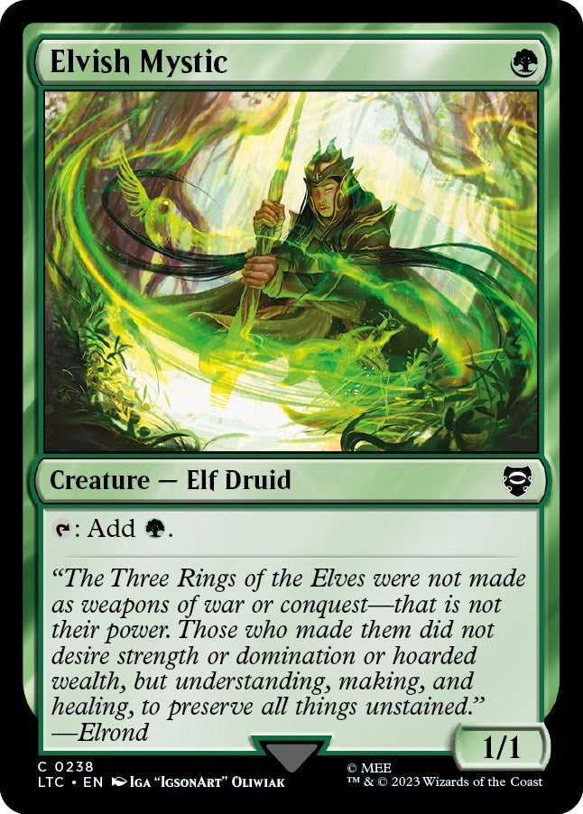 Image for Elvish Mystic (Commander: The Lord of the Rings: Tales of Middle-earth) (238) - Magic: The Gathering