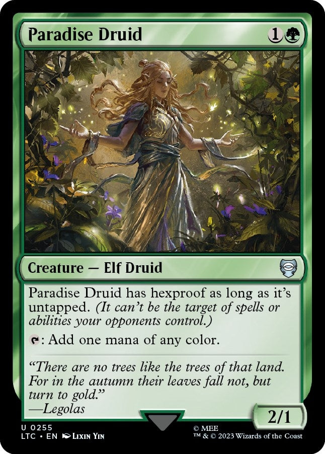 Image for Paradise Druid (Commander: The Lord of the Rings: Tales of Middle-earth) (255) - Magic: The Gathering