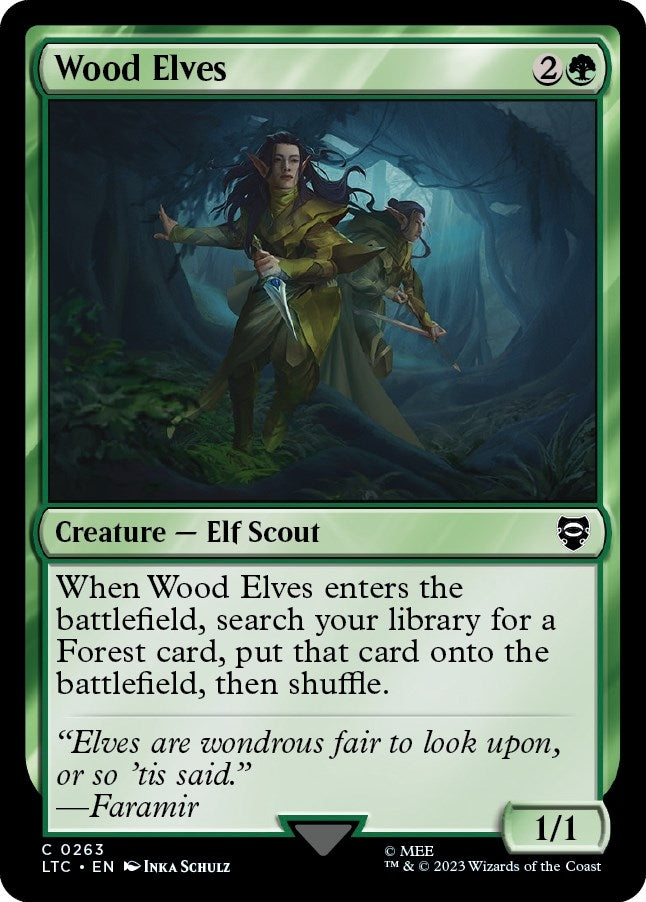 Image for Wood Elves (Commander: The Lord of the Rings: Tales of Middle-earth) (263) - Magic: The Gathering