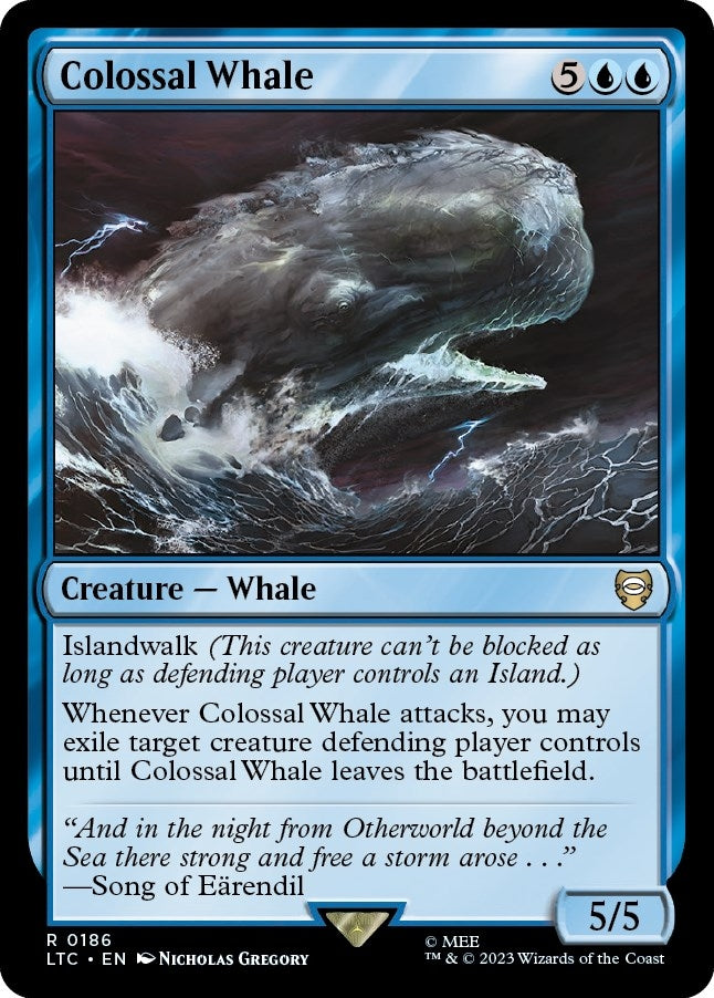 Image for Colossal Whale (Commander: The Lord of the Rings: Tales of Middle-earth) (186) - Magic: The Gathering