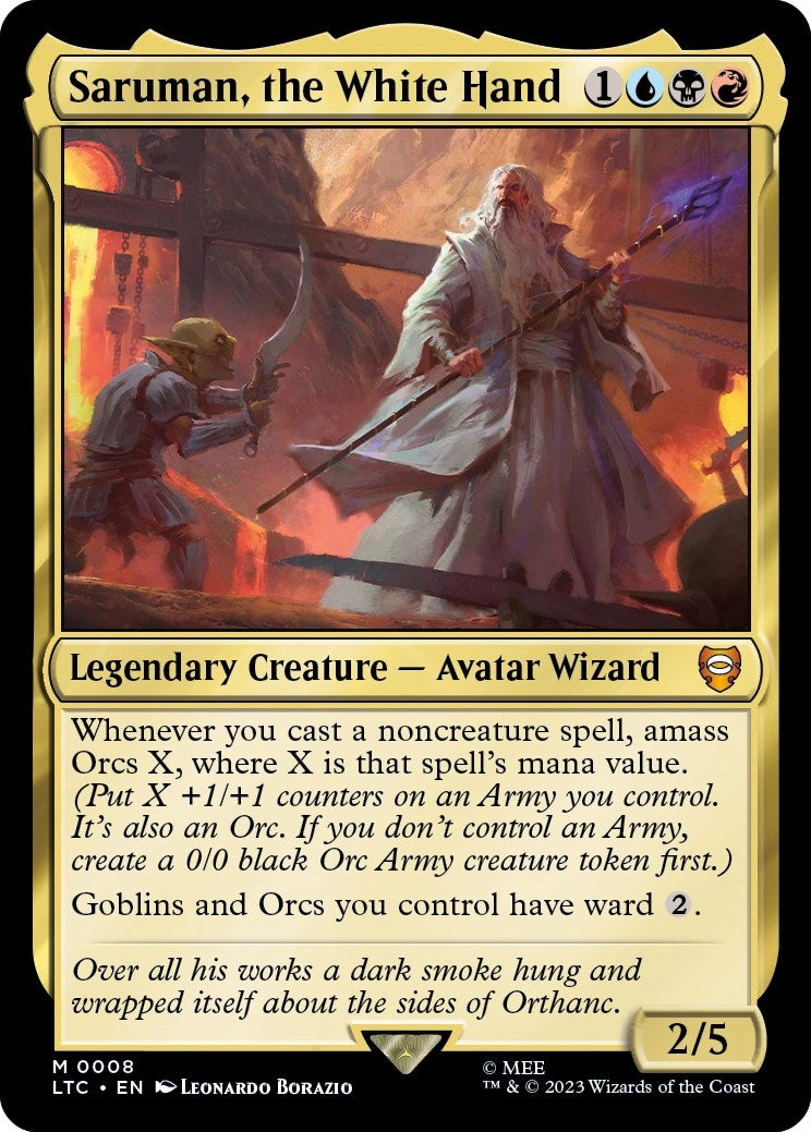 Image for Saruman, the White Hand (Commander: The Lord of the Rings: Tales of Middle-earth) (8) - Magic: The Gathering