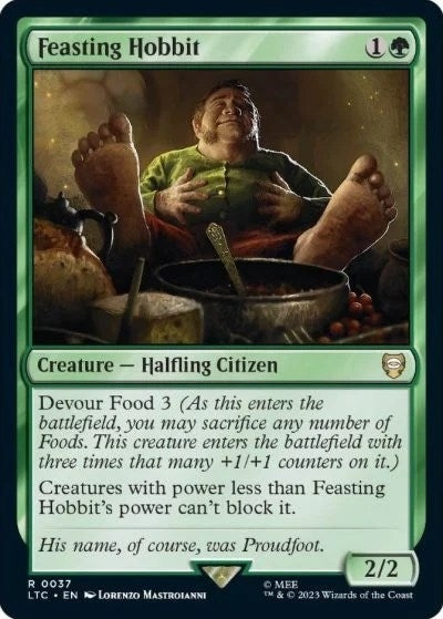 Image for Feasting Hobbit (Commander: The Lord of the Rings: Tales of Middle-earth) (37) - Magic: The Gathering