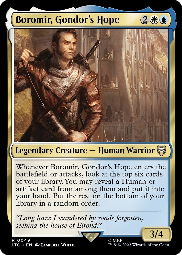 Image for Boromir, Gondor's Hope (Commander: The Lord of the Rings: Tales of Middle-earth) (49) - Magic: The Gathering