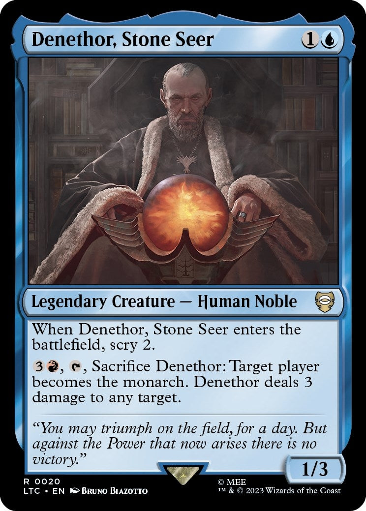 Image for Denethor, Stone Seer (Commander: The Lord of the Rings: Tales of Middle-earth) (20) - Magic: The Gathering