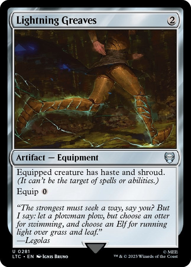 Image for Lightning Greaves (Commander: The Lord of the Rings: Tales of Middle-earth) (281) - Magic: The Gathering