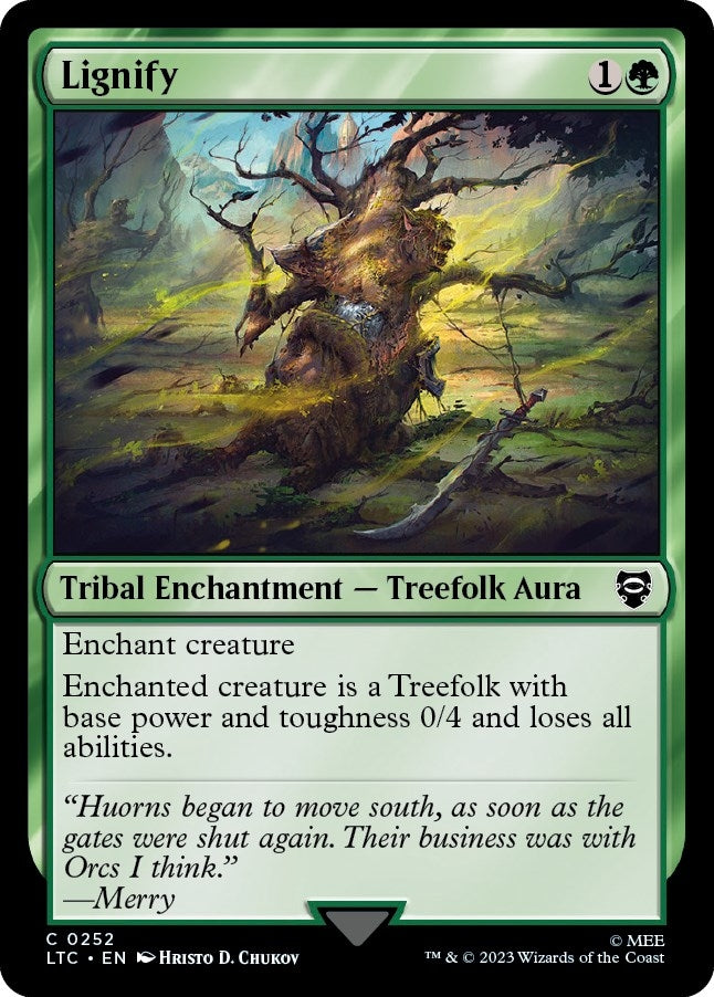 Image for Lignify (Commander: The Lord of the Rings: Tales of Middle-earth) (252) - Magic: The Gathering