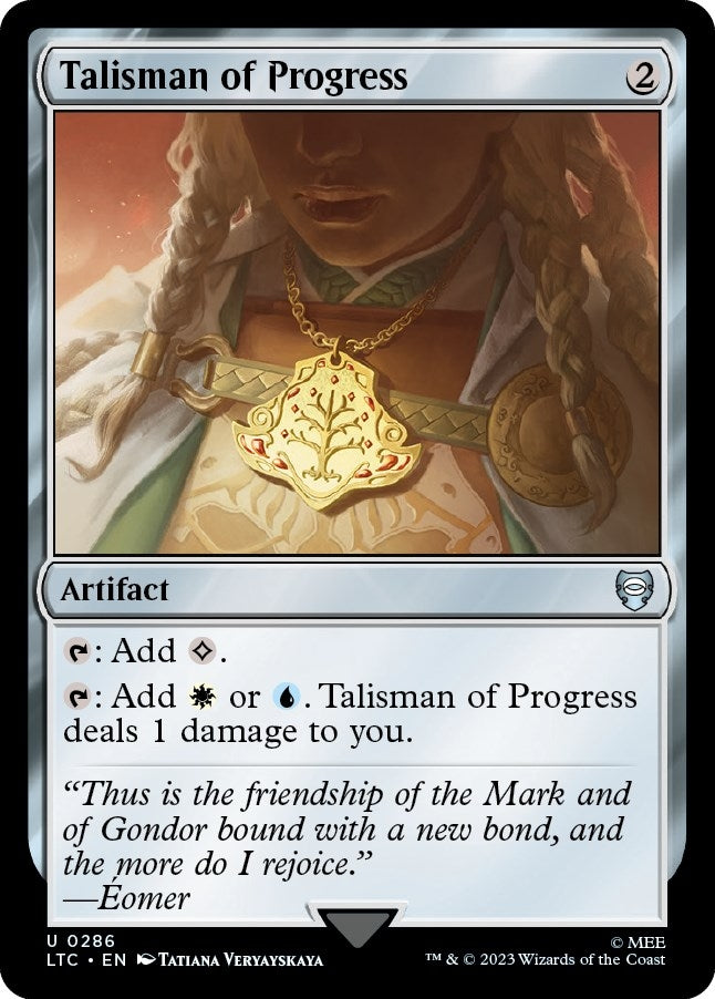 Image for Talisman of Progress (Commander: The Lord of the Rings: Tales of Middle-earth) (286) - Magic: The Gathering