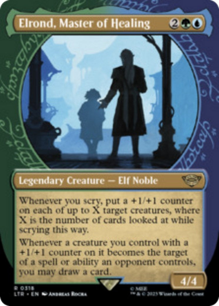 Image for Elrond, Master of Healing (Showcase) (Universes Beyond: The Lord of the Rings: Tales of Middle-earth) (318) - Magic: The Gathering