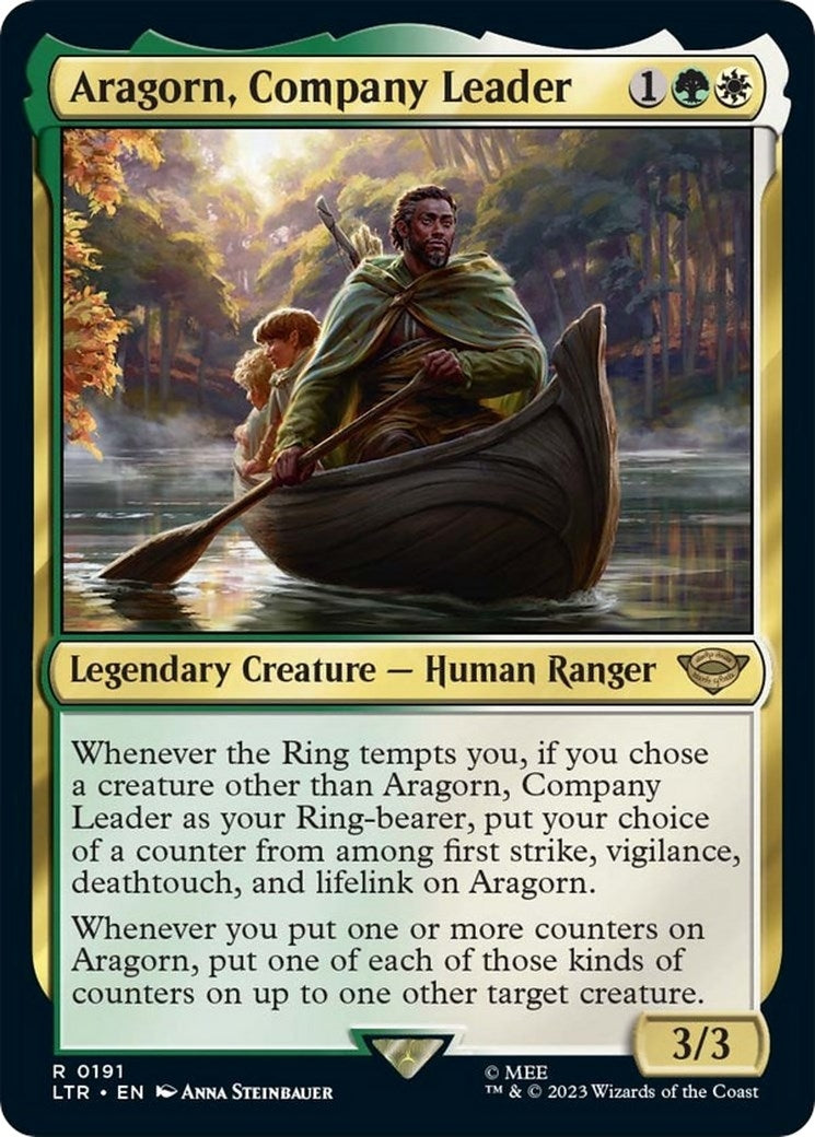 Image for Aragorn, Company Leader (Universes Beyond: The Lord of the Rings: Tales of Middle-earth) (191) - Magic: The Gathering