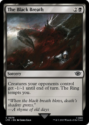 Image for The Black Breath (Universes Beyond: The Lord of the Rings: Tales of Middle-earth) (78) - Magic: The Gathering