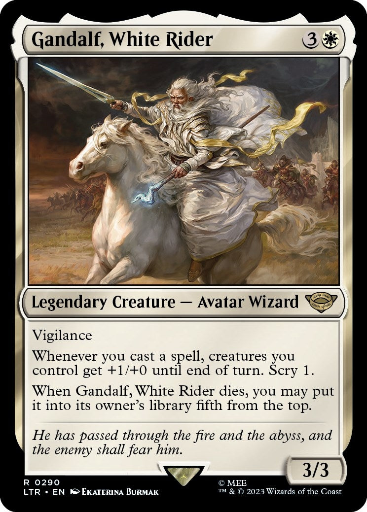 Image for Gandalf, White Rider (Universes Beyond: The Lord of the Rings: Tales of Middle-earth) (290) - Magic: The Gathering