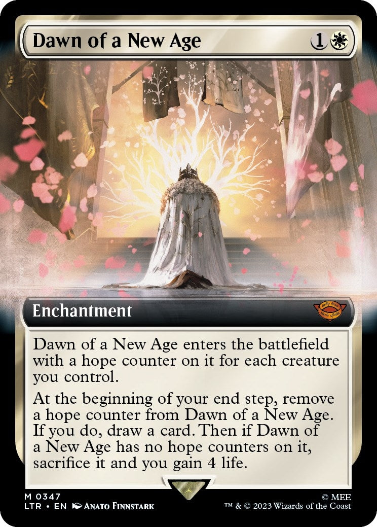 Image for Dawn of a New Age (Extended Art) (Universes Beyond: The Lord of the Rings: Tales of Middle-earth) (347) - Magic: The Gathering