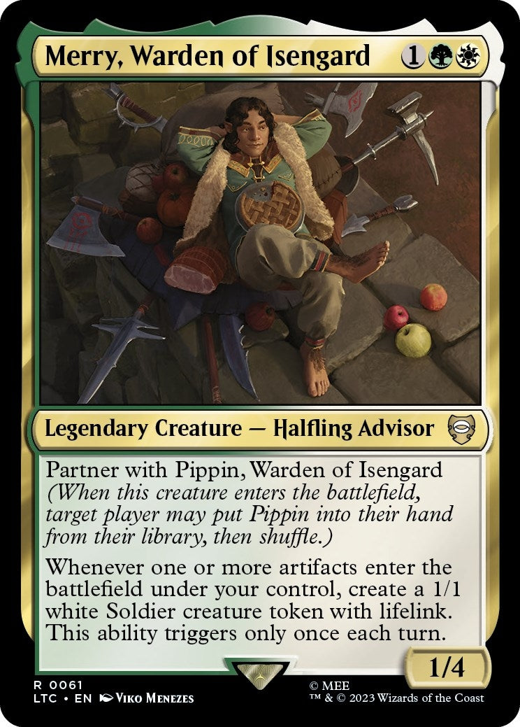 Image for Merry, Warden of Isengard (Commander: The Lord of the Rings: Tales of Middle-earth) (61) - Magic: The Gathering