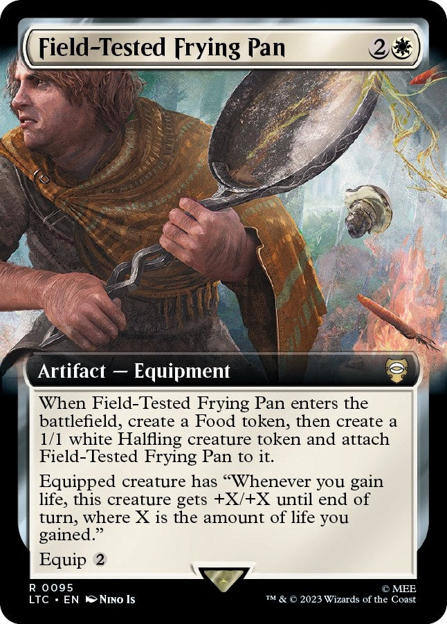 Image for Field-Tested Frying Pan (Extended Art) (Commander: The Lord of the Rings: Tales of Middle-earth) (95) - Magic: The Gathering