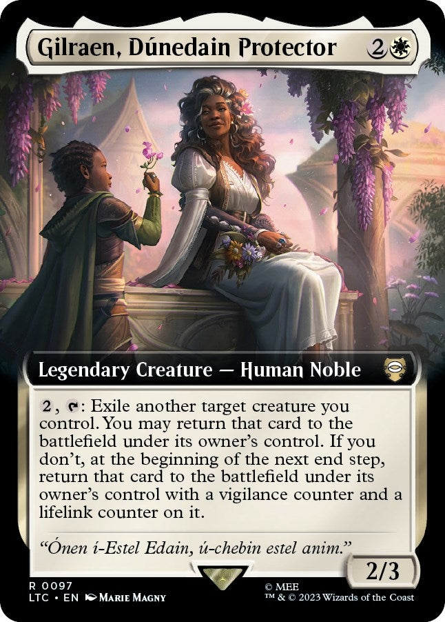 Image for Gilraen, Dunedain Protector (Extended Art) (Commander: The Lord of the Rings: Tales of Middle-earth) (97) - Magic: The Gathering