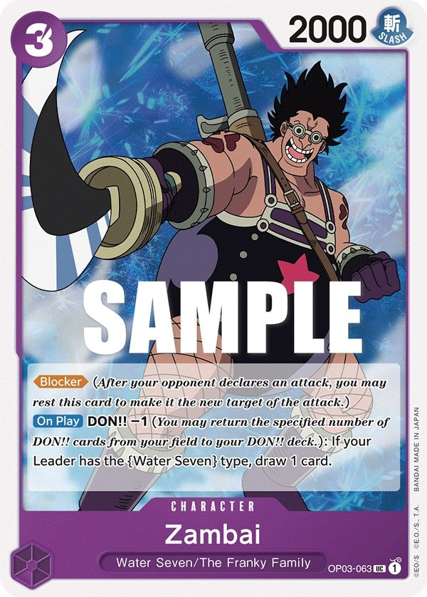 Image for Zambai (Pillars of Strength) (OP03-063) - One Piece Card Game