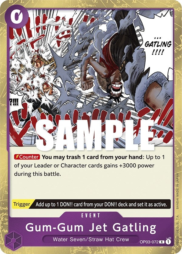 Image for Gum-Gum Jet Gatling (Pillars of Strength) (OP03-072) - One Piece Card Game