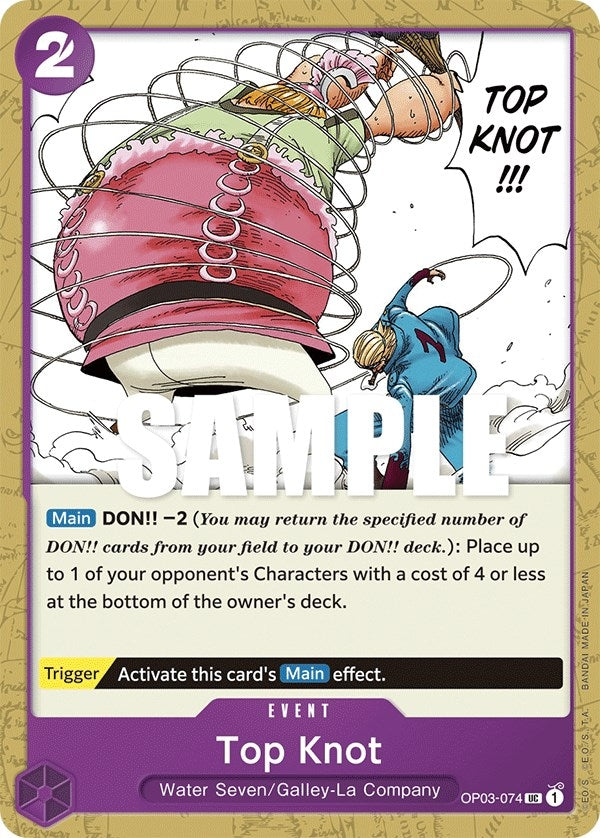 Image for Top Knot (Pillars of Strength) (OP03-074) - One Piece Card Game