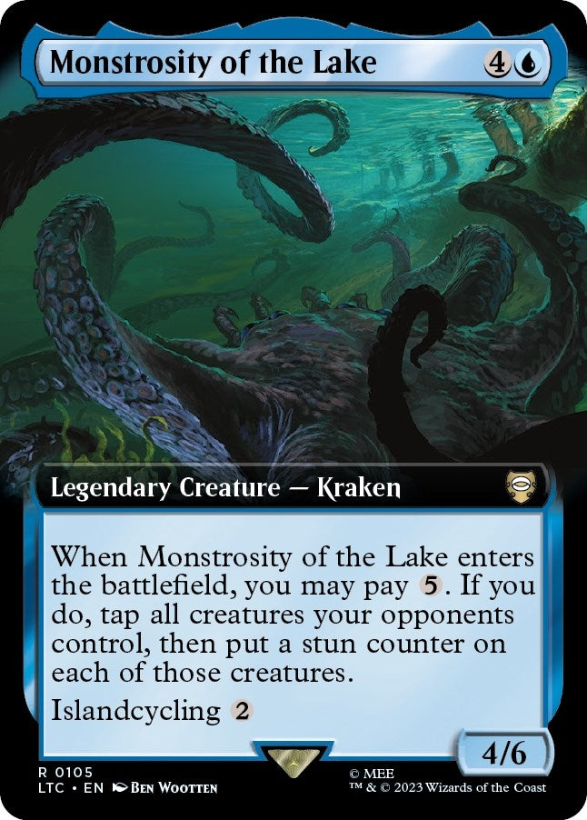 Image for Monstrosity of the Lake (Extended Art) (Commander: The Lord of the Rings: Tales of Middle-earth) (105) - Magic: The Gathering