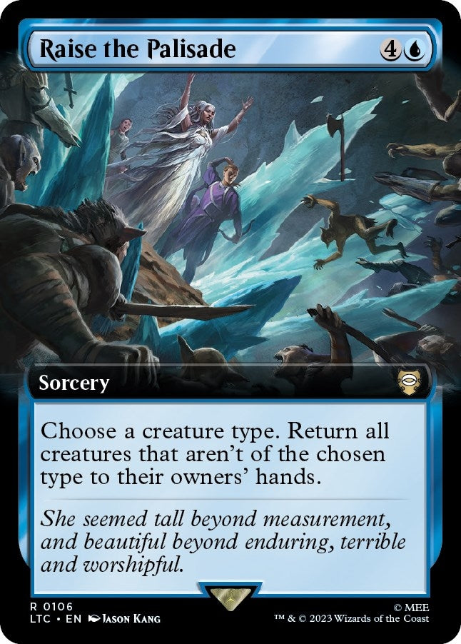 Image for Raise the Palisade (Extended Art) (Commander: The Lord of the Rings: Tales of Middle-earth) (106) - Magic: The Gathering