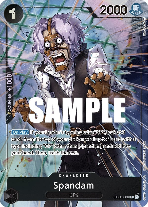 Image for Spandam (Alternate Art) (Pillars of Strength) (OP03-086) - One Piece Card Game