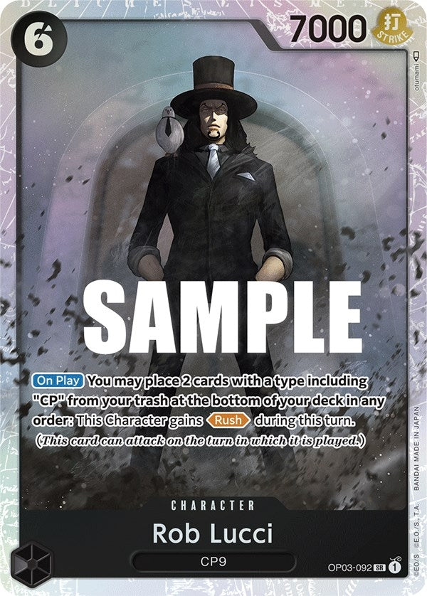 Image for Rob Lucci (092) (Pillars of Strength) (OP03-092) - One Piece Card Game