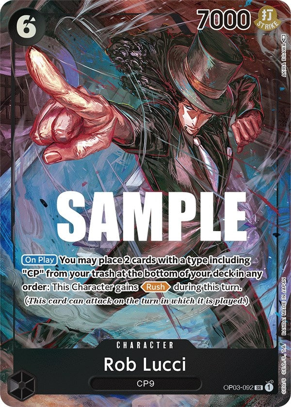 Image for Rob Lucci (092) (Alternate Art) (Pillars of Strength) (OP03-092) - One Piece Card Game