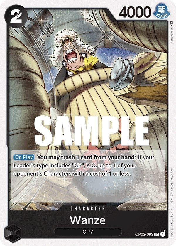 Image for Wanze (Pillars of Strength) (OP03-093) - One Piece Card Game