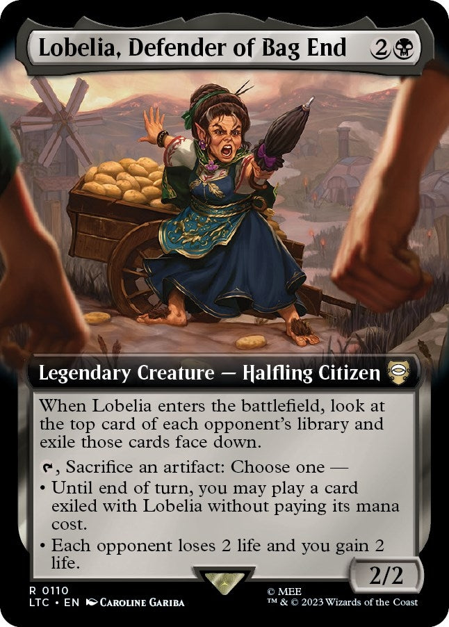 Image for Lobelia, Defender of Bag End (Extended Art) (Commander: The Lord of the Rings: Tales of Middle-earth) (110) - Magic: The Gathering