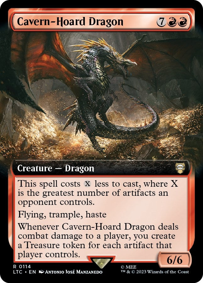 Image for Cavern-Hoard Dragon (Extended Art) (Commander: The Lord of the Rings: Tales of Middle-earth) (114) - Magic: The Gathering